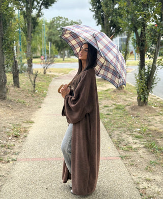VESTE KIMONO MARRON