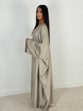ROBE ÉTOILE TAUPE