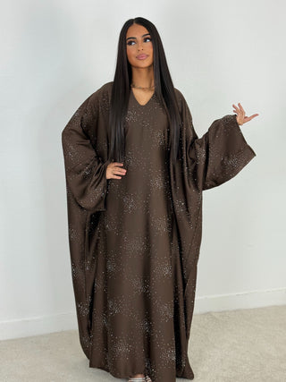 ROBE ÉTOILE MARRON