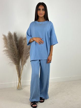 ENSEMBLE CASUAL BLEU CIEL